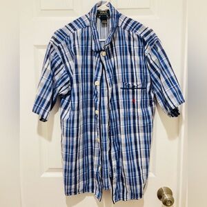 Polo by Ralph Lauren Blue Plaid Men's Shirt